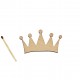 Figurina Coronita din Lemn - 65x36 mm