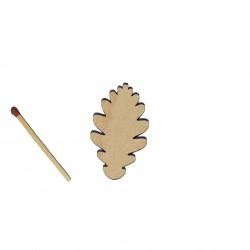 Figurina Frunza Stejar - 46x28 mm