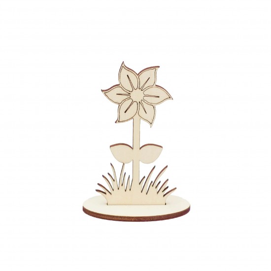 Ornament Blank Floare cu Suport
