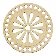 Baza din lemn pentru Crosetat Model Margareta - Albasia- 15cm - 28o - 10mm