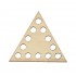 Baza din lemn pentru Crosetat - Triunghi - Albasia - 10x8.6cm - 12o - 10mm