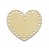 Baza din lemn pentru Crosetat - Inima - Albasia -11x10cm - 29o - 6mm