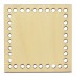 Baza din lemn pentru Crosetat - Patrat - Albasia -10x10cm - 37o - 6mm
