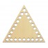 Baza din lemn pentru Crosetat - Triunghi - Albasia - 15x13cm - 24o - 10mm