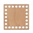Baza din lemn pentru Crosetat - Patrat - Fag - 11x11cm - 24o - 10mm