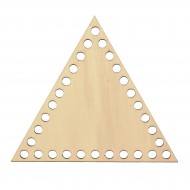 Baza din lemn pentru Crosetat - Triunghi - Albasia - 20x17cm - 30o - 10mm