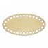 Baza din lemn pentru Crosetat - Oval - Albasia - 20x10cm - 28o - 10mm