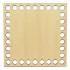 Baza din lemn pentru Crosetat - Patrat - Albasia -15x15cm - 32o - 10mm