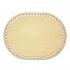 Baza din lemn pentru Crosetat - Oval - Albasia - 20x15cm - 58o - 6mm