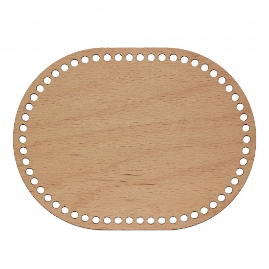 Baza din lemn pentru Crosetat - Oval - Fag - 20x15cm - 58o - 6mm