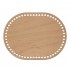 Baza din lemn pentru Crosetat - Oval - Fag - 20x15cm - 58o - 6mm