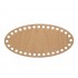 Baza din lemn pentru Crosetat - Oval - Fag - 25x12cm - 32o - 10mm