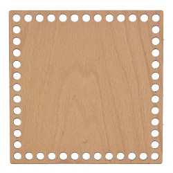 Baza din lemn pentru Crosetat - Patrat - Fag - 20x20cm - 48o - 10mm