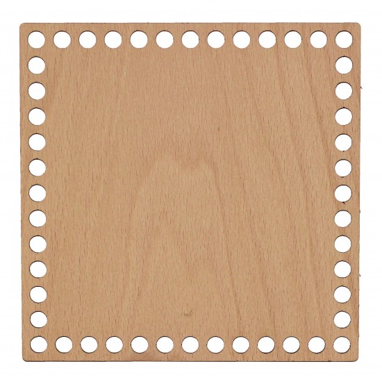 Baza din lemn pentru Crosetat - Patrat - Fag - 20x20cm - 48o - 10mm