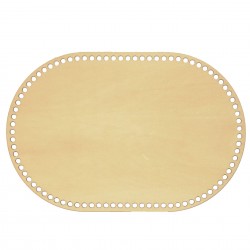 Baza din lemn pentru Crosetat - Oval - Albasia - 30x20cm - 87o - 6mm