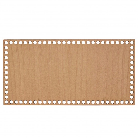 Baza din lemn pentru Crosetat - Dreptunghi - Fag - 40x20cm - 76o - 10mm