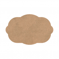 Tablita MDF 40x26x0.8 cm - Bubble Gum XL - Blank
