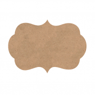 Tablita MDF 25x17x0.4 cm - Candy M - Blank