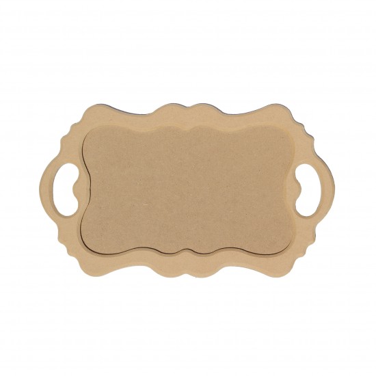 Tava MDF Royal - Gatitul Miresei - Tavita Mot - 40x24 cm - Blank