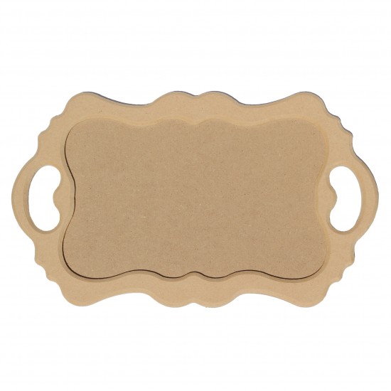 Tava MDF Royal - Gatitul Miresei - Tavita Mot - 54x32 cm - Blank