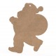 Tablita MDF 40x32x0.8 cm - Mos Craciun XL - Blank