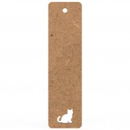Semn Carte Blank 15x4 cm - Pisica Perforata