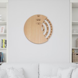 Calendar Perpetuu din Lemn