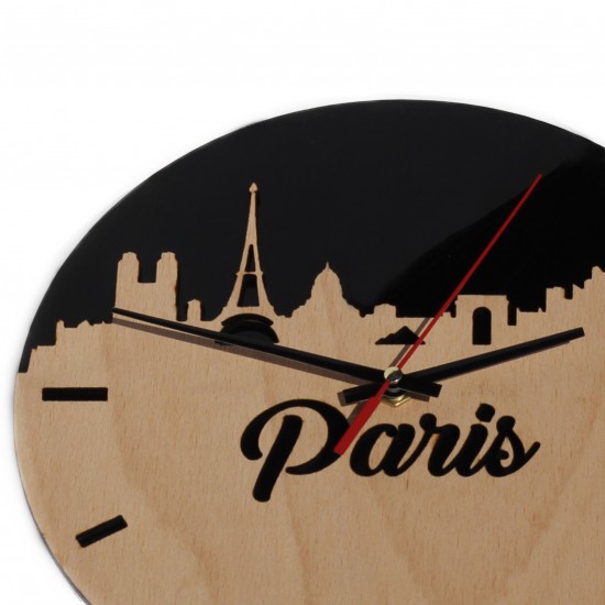 Ceas de Perete - Paris Skyline 