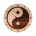 Ceas de Perete Yin si Yang din Lemn 