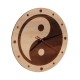Ceas de Perete Yin si Yang din Lemn 