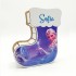 Suport Decorativ Cutie Cizmulita pentru Cadouri Mos Craciun - Mos Nicolae Personalizata cu Nume -  Model Printesa - 18x16x6.5 cm