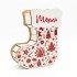 Suport Decorativ Cutie Cizmulita pentru Cadouri Mos Craciun - Mos Nicolae Personalizata cu Nume -  Model Craciun - 18x16x6.5 cm