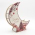 Suport Decorativ - Cutie Semilună pentru Aranjamente Florale de Craciun – Personalizata cu Text -  Model Cozy Room - 22x19x6.5 cm