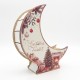 Suport Decorativ - Cutie Semilună pentru Aranjamente Florale de Craciun – Personalizata cu Text -  Model Cozy Room - 22x19x6.5 cm