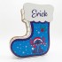 Suport Decorativ Cutie Cizmulita pentru Cadouri Mos Craciun - Mos Nicolae Personalizata cu Nume -  Model Extraterestru - 25x22x8.5 cm