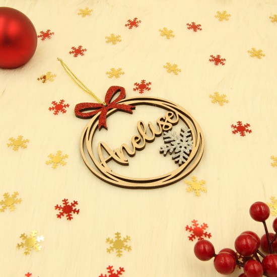 Ornament Brad cu Fulgisor - Personalizat 