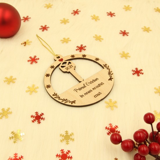 Ornament Brad Primul Craciun in noua Noastra Casa