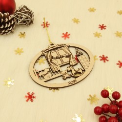 Glob Ornament Brad - Primul meu Craciun - Personalizat