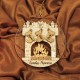 Ornament Brad Acril si Lemn - Semineu - Familie - Personalizat Ornament Brad Acril si Lemn - Semineu - Familie - Personalizat