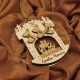 Ornament Brad Acril si Lemn - Semineu - Familie - Personalizat Ornament Brad Acril si Lemn - Semineu - Familie - Personalizat