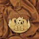 Ornament Brad Acril si Lemn - Familie Gnomi - 5 membrii - Personalizat