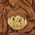 Ornament Brad Acril si Lemn - Familie Gnomi - 4 membrii - Personalizat