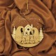Ornament Brad Acril si Lemn - Familie Gnomi - 5 membrii - Personalizat