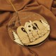 Ornament Brad Acril si Lemn - Familie Gnomi - 5 membrii - Personalizat