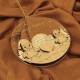 Ornament Brad Acril si Lemn - Familie Pinguini - Cuplu - Personalizat