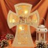 Decoratiune Luminoasa - Cruce Scena Nasterii -  Craciun Fericit