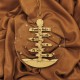 Ornament Brad Acril si Lemn - Semn Polul Nord - Familie - Personalizat