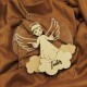 Ornament Brad Acril si Lemn - Ingeras - Personalizat