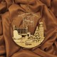 Ornament Brad Acril si Lemn - Primul meu Craciun - Personalizat
