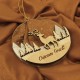 Ornament Brad Acril si Lemn - Ren - Personalizat